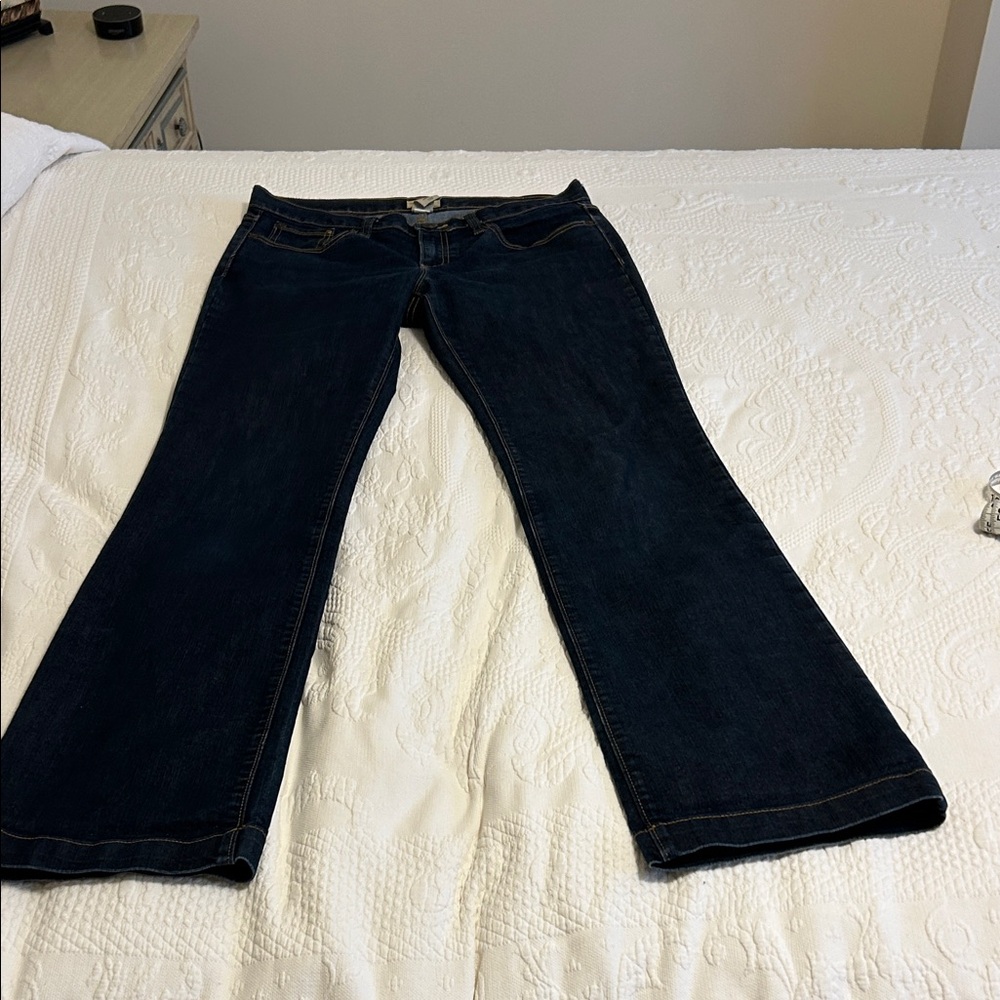 GAP Women's Dark Blue Long and Lean Jeans - 8/29 Long
